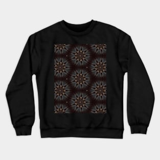 Black and White Circle of Spider Legs Pattern - WelshDesignsTP002 Crewneck Sweatshirt